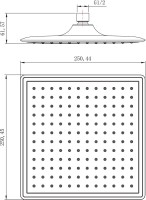 Верхний душ Lemark LM8036C