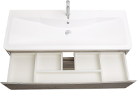 Тумба с раковиной BelBagno Acqua 120 подвесная, pino scania, белая глянцевая раковина