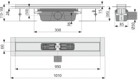 Душевой трап (лоток) AlcaPlast APZ6 S-950 95 см