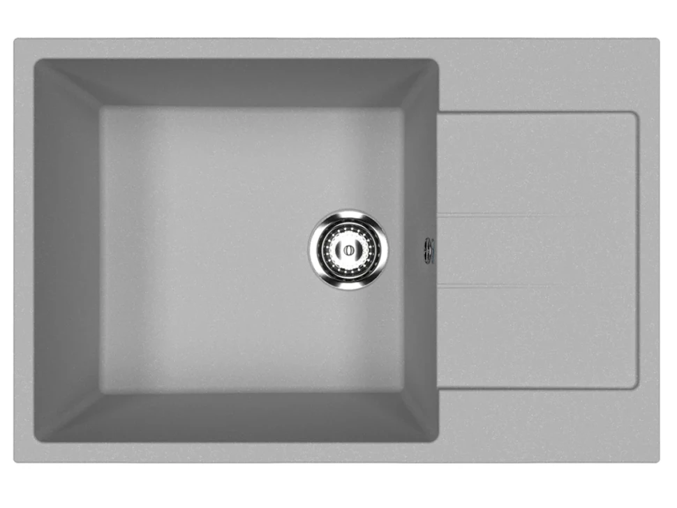 Мойка кухонная Ulgran U-602 342 графит + дозатор U-02 графит