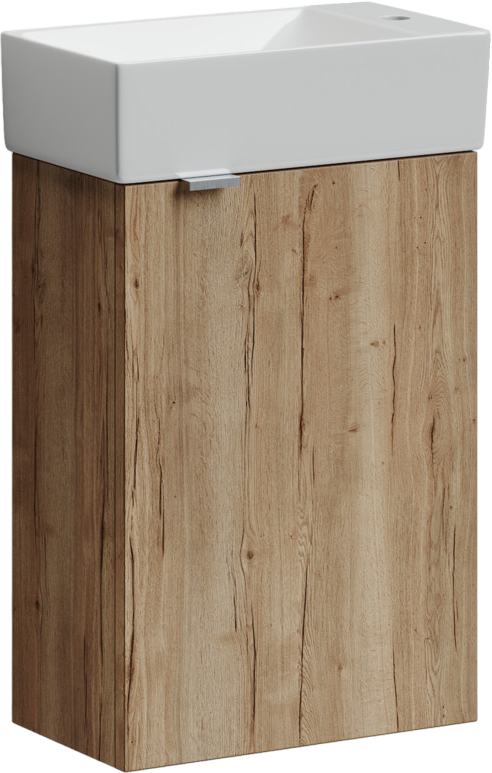 Тумба под раковину Sancos Mini 35 R подвесная, дуб галифакс натуральный