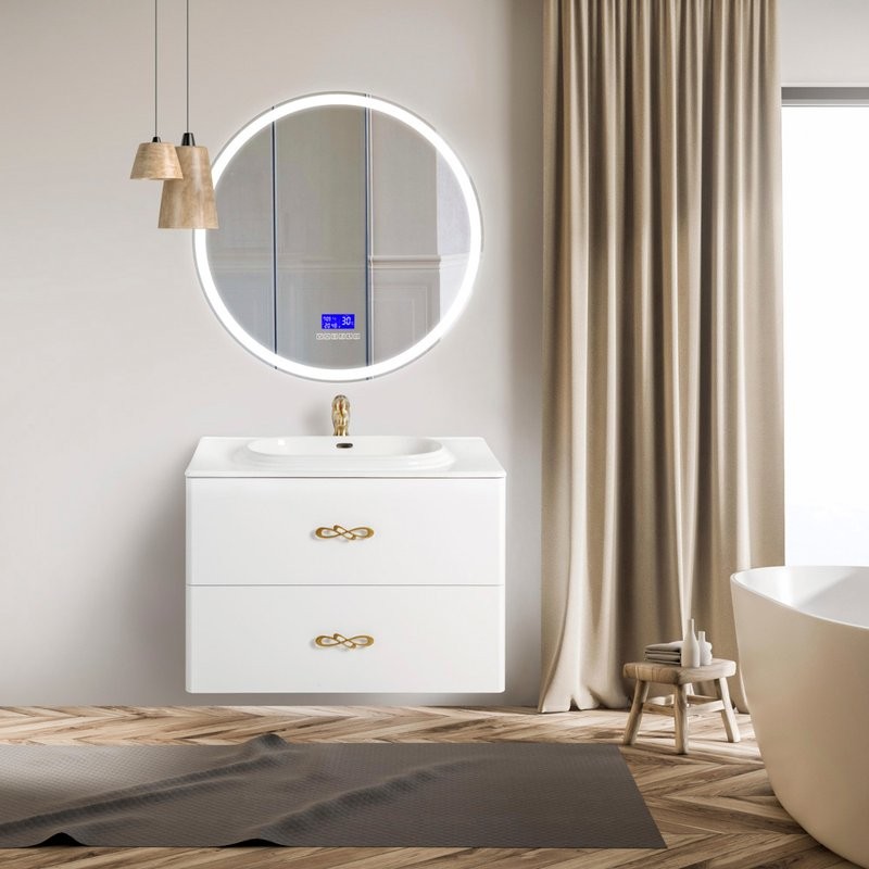 Зеркало круглое BelBagno SPC-RNG-700-LED-TCH-RAD с bluetooth, термометром и радио
