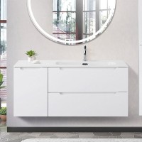 Тумба с раковиной BelBagno Etna 120 R 2 ящика. дверца, bianco lucido