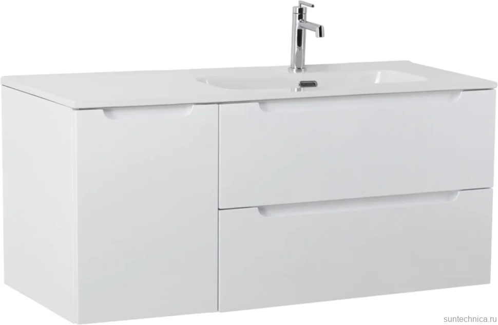 Тумба с раковиной BelBagno Etna 120 R 2 ящика. дверца, bianco lucido