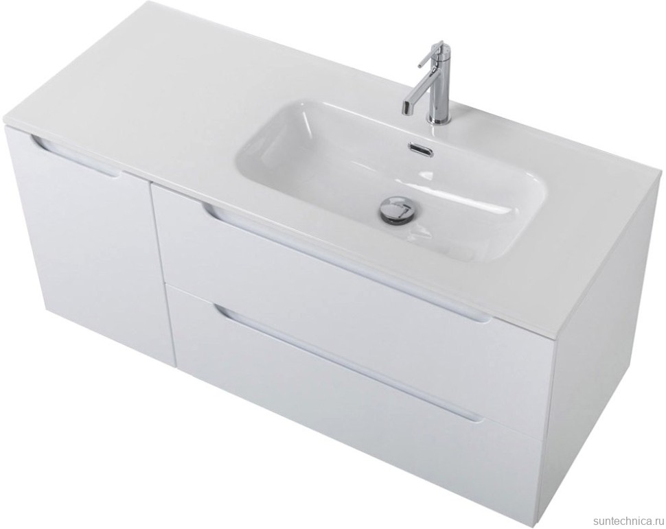 Тумба с раковиной BelBagno Etna 120 R 2 ящика. дверца, bianco lucido