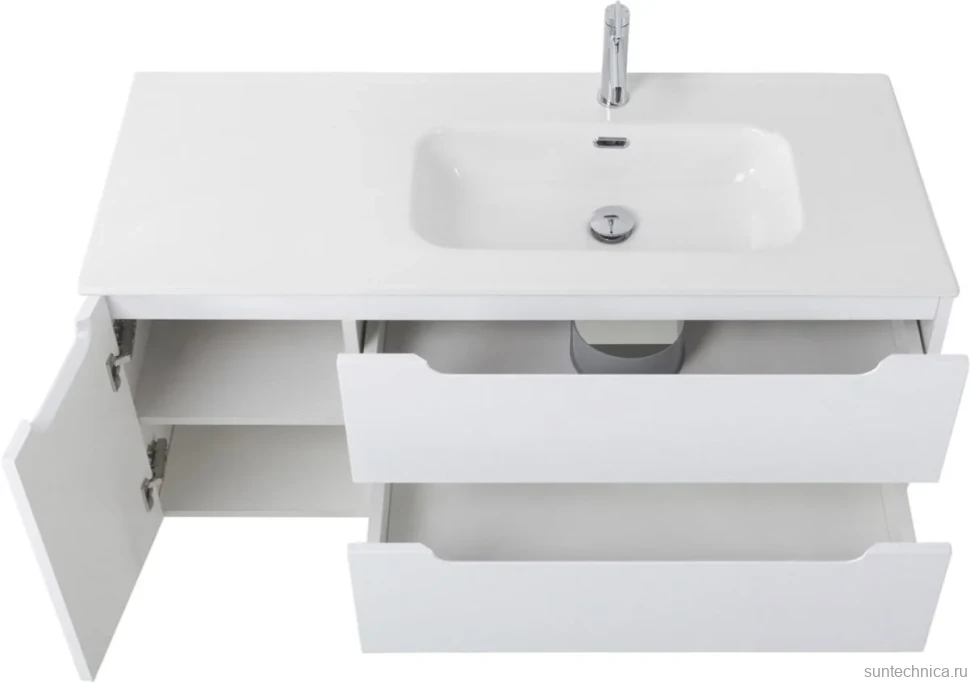 Тумба с раковиной BelBagno Etna 120 R 2 ящика. дверца, bianco lucido