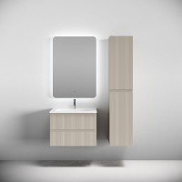 Тумба с раковиной Sancos Snob T 70 подвесная, beige soft, раковина CN7031