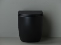 Унитаз приставной напольный Ceramicanova Metropol CN4004MB чёрный матовый