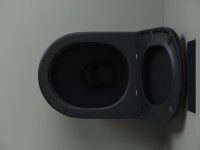 Унитаз приставной напольный Ceramicanova Metropol CN4004MB чёрный матовый