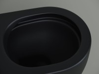 Унитаз приставной напольный Ceramicanova Metropol CN4004MB чёрный матовый