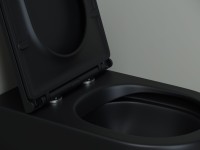 Унитаз приставной напольный Ceramicanova Metropol CN4004MB чёрный матовый