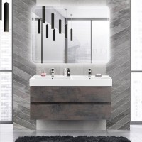 Мебель для ванной комнаты Cezares Molveno 46 120 ossido, с раковиной Cezares CZR-MIL-120-2-LVB