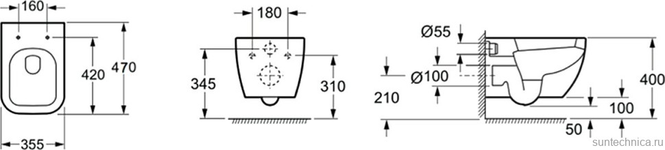 Унитаз подвесной Lavinia Boho One Compacto 3302003C с микролифтом