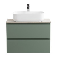 Тумба под раковину со столешницей BelBagno Kraft 70 подвесная, матовая еловая, столешница kep-70-bo