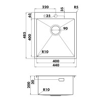 Мойка кухонная Seaman Eco Marino SMV-440 Мойка кухонная Seaman Eco Marino SMV-440