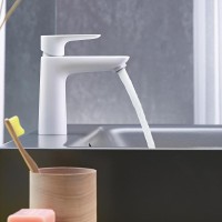 Смеситель для раковины Hansgrohe Talis E 71712700 матовый белый