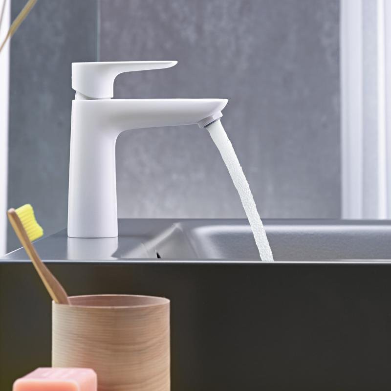 Смеситель для раковины Hansgrohe Talis E 71712700 матовый белый