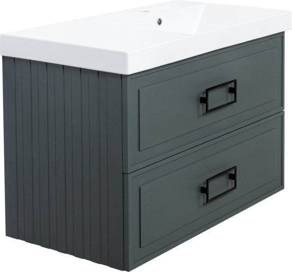 Тумба под раковину La Fenice Cubo Twin 90 серая