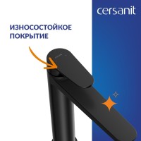 Смеситель для раковины Cersanit Лара (Lara) 68154 матовый черный Смеситель для раковины Cersanit Лара (Lara) 68154 матовый черный