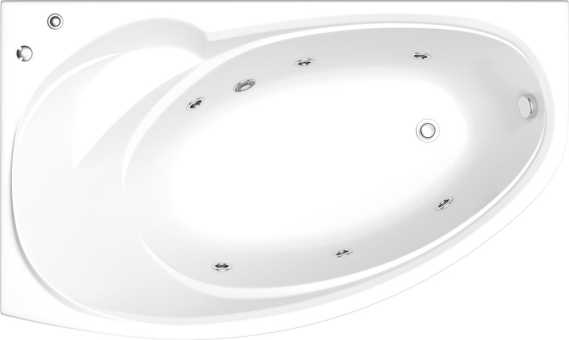 Акриловая ванна Bas Флорида Вн БасВГ18 L 160x100 с г/м