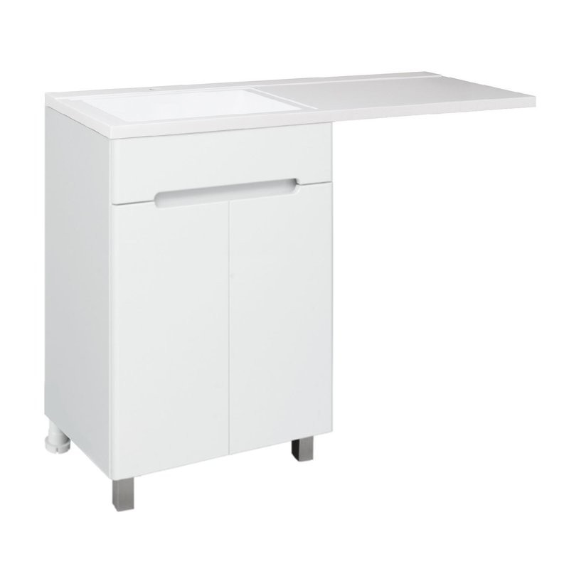 Тумба с раковиной Runo Парма 120 напольная, белая