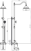 Душевая стойка Rush Flores FLG0835-5