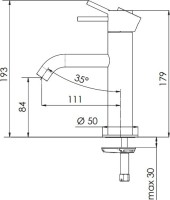 Смеситель для раковины Remer X Style Inox SSX12