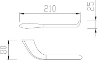 Держатель туалетной бумаги Cezares Liner PH-01 хром