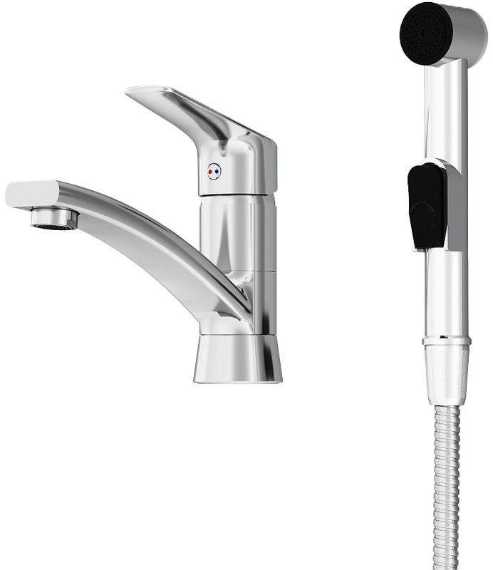 Комплект для раковины Damixa Jupiter 770230001 с гигиеническим душем, хром