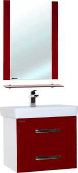 Мебель для ванной Bellezza Рокко 60 подвесная, красная
