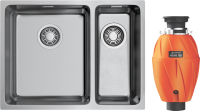 Комплект Мойка Omoikiri TADZAVA 58-2-U/IF L + Измельчитель Nagare 750
