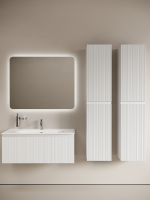 Мебель для ванной комнаты Sancos Code 100 подвесная, белая