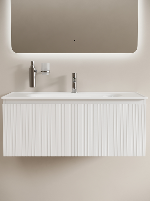 Мебель для ванной комнаты Sancos Code 100 подвесная, белая