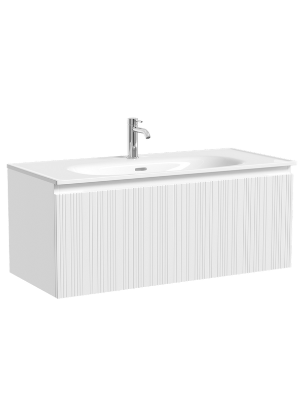 Мебель для ванной комнаты Sancos Code 100 подвесная, белая