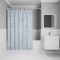 Штора для ванной IDDIS Base BX03P18i11 180х200, голубая