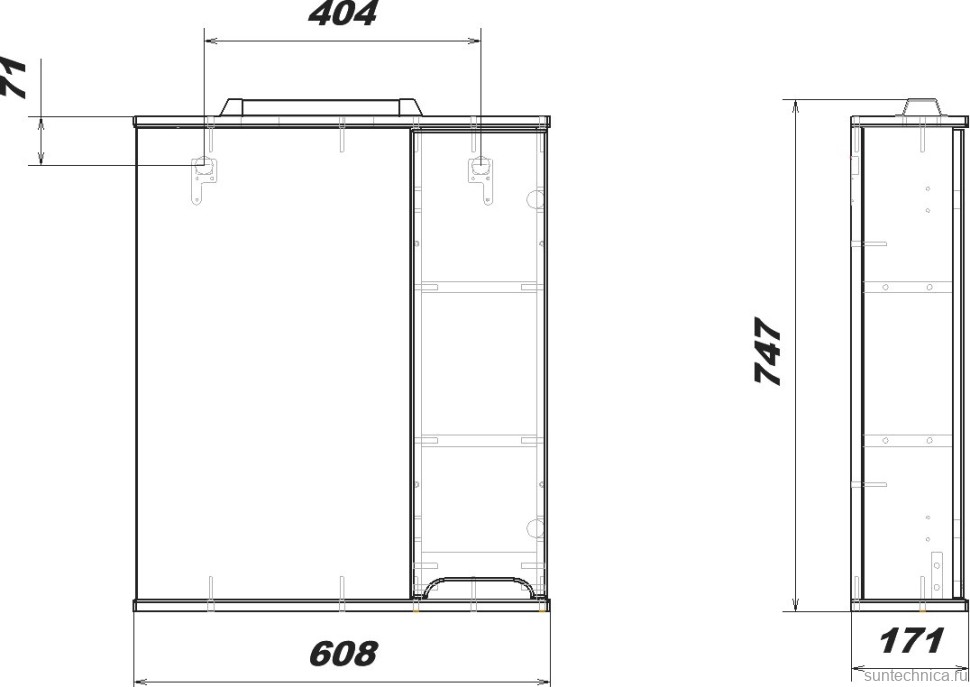 Мебель для ванной комнаты SanStar Эллада 60 R