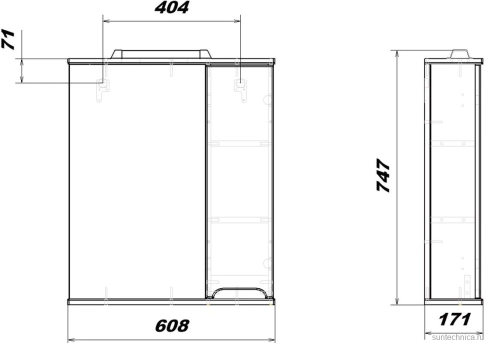 Мебель для ванной комнаты SanStar Эллада 60 R