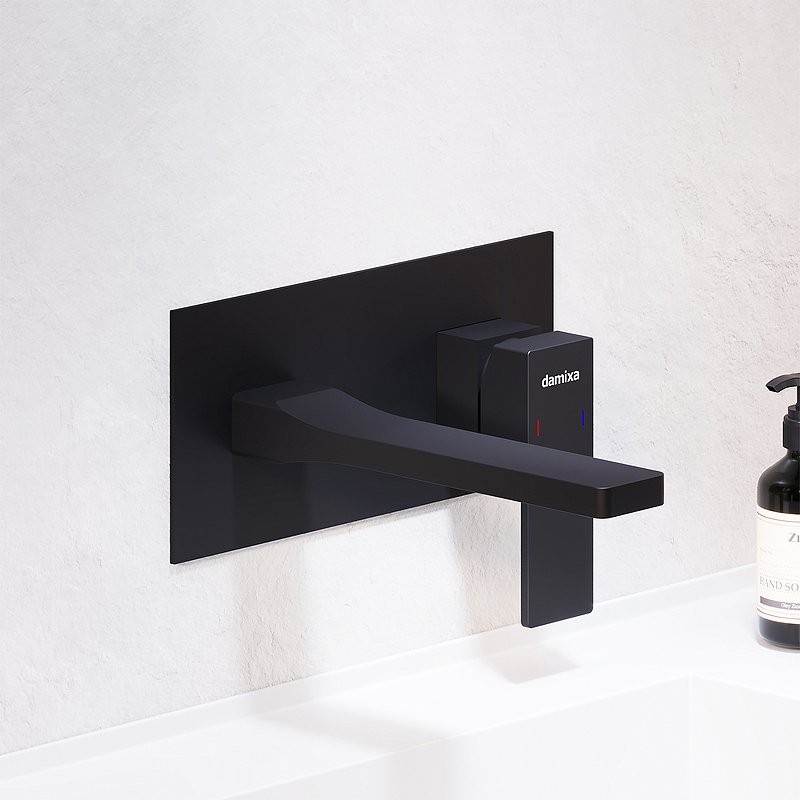 Смеситель для раковины Damixa Gala 530260300 С ВНУТРЕННЕЙ ЧАСТЬЮ матовый черный