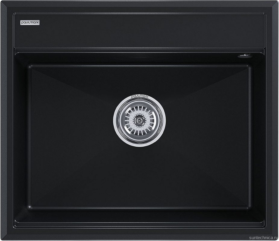 Комплект Мойка Paulmark Stepia 60 PM115951-BLM черный металлик + Измельчитель Intenso