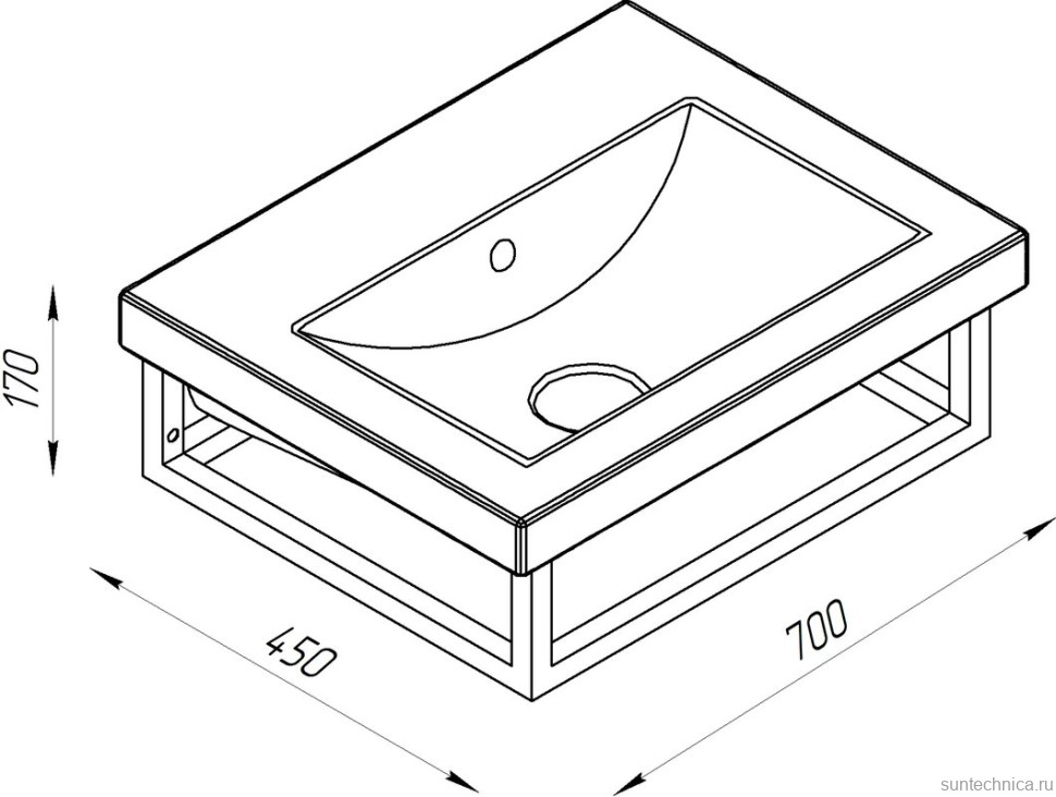 Мебель для ванной комнаты Sanflor Тайлер 70
