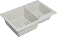 Мойка кухонная Domaci Болонья М-191-001 белая