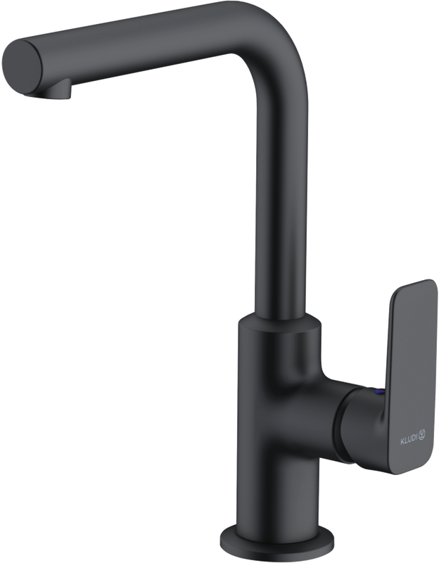 Смеситель для раковины Kludi Pure&Style 400243975 черный матовый