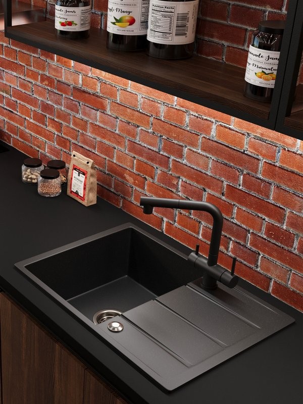 Мойка кухонная Emar Quartz EMQ-1700.Q морион