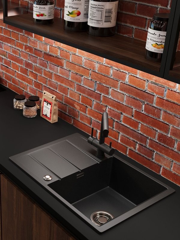 Мойка кухонная Emar Quartz EMQ-1700.Q морион