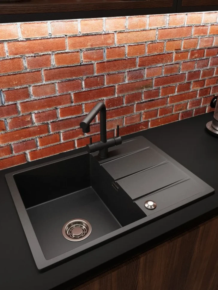 Мойка кухонная Emar Quartz EMQ-1700.Q морион