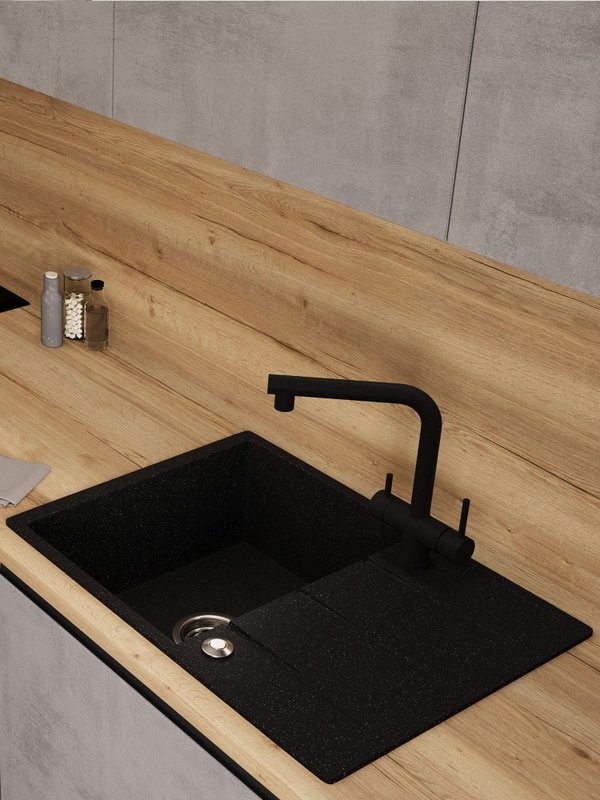 Мойка кухонная Emar Quartz EMQ-1700.Q морион