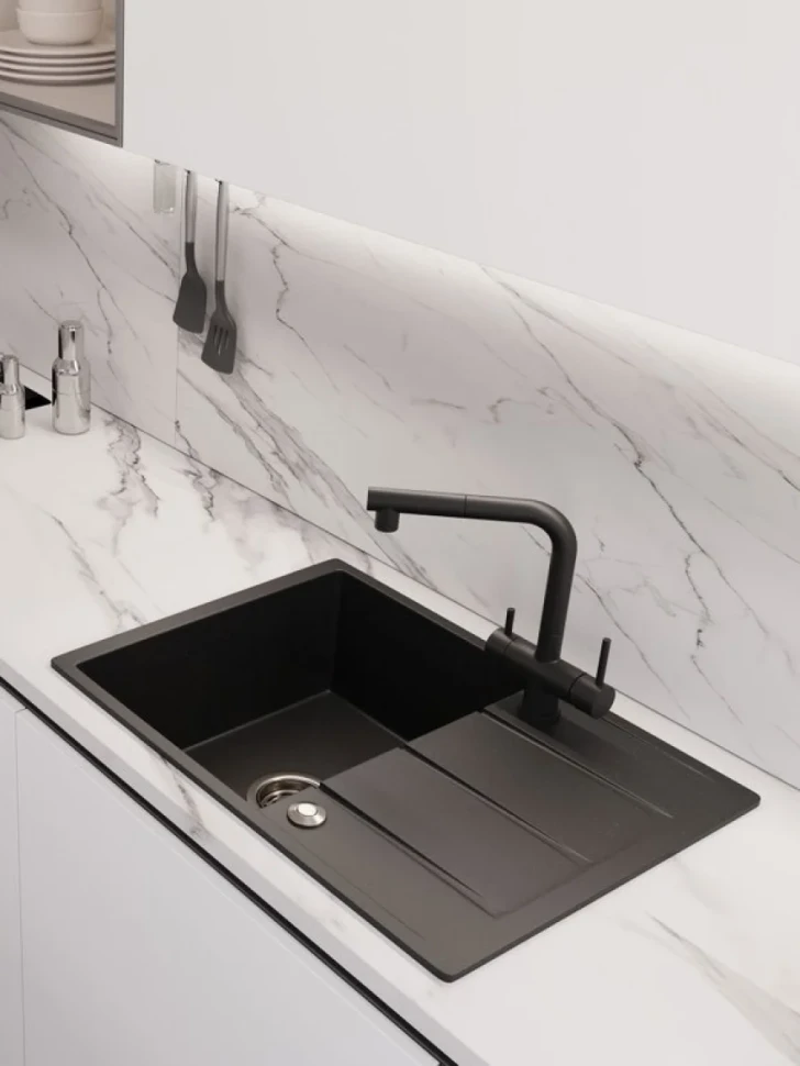 Мойка кухонная Emar Quartz EMQ-1700.Q морион