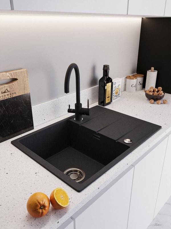 Мойка кухонная Emar Quartz EMQ-1700.Q морион