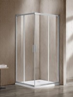 Душевой уголок Vincea Garda VSS-1G900CLBN 90x90, профиль брашированный никель, стекло прозрачное
