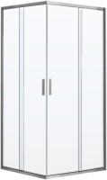 Душевой уголок Vincea Garda VSS-1G900CLBN 90x90, профиль брашированный никель, стекло прозрачное